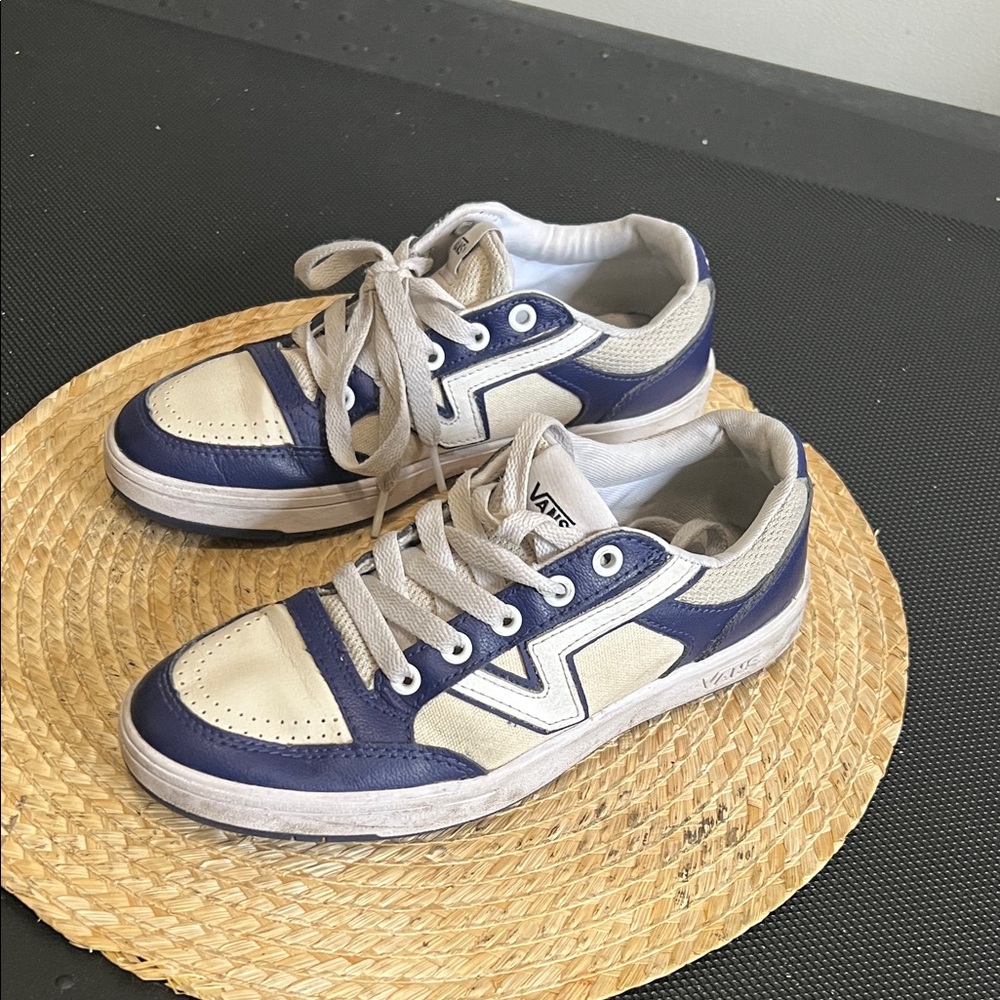 Vans Navy and Beige Casual Sneakers
